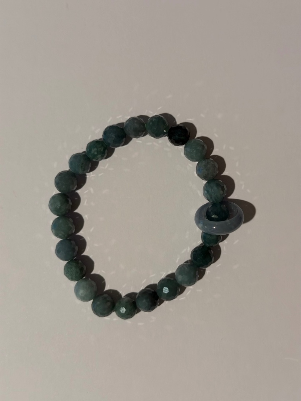 Diamond Jade Bracelet w/ Donut